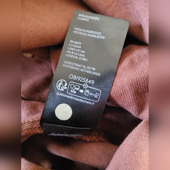 We The Free Fields Of Flowers Wide-Leg Overalls-Mocha {NWT} - Picture 8 of 8